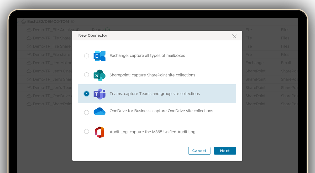 Microsoft Teams 通过netbackup Veritas 实现归档 备份和saas 数据保护